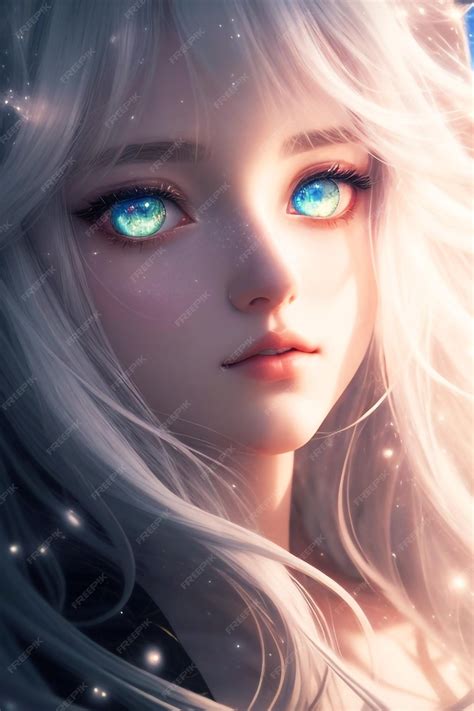 Premium AI Image | realistic Ethereal girl anime AIgenerated image