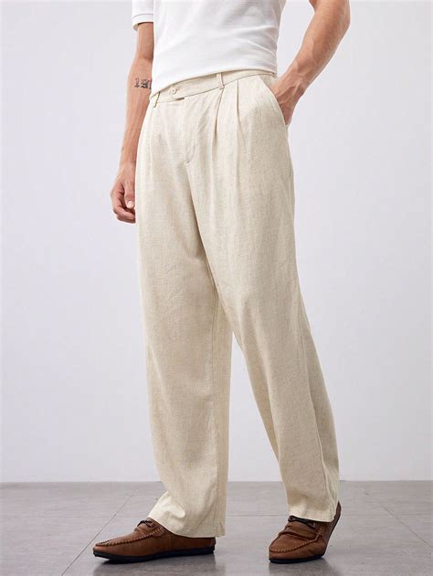 Manfinity ModaGents Men's Casual Woven Straight-legged Pants | Mens ...