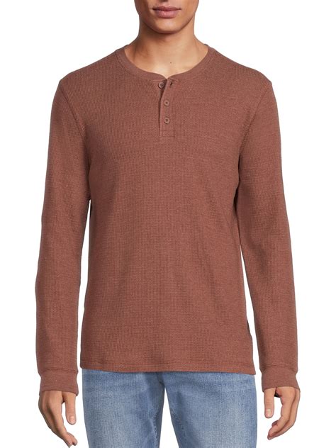 George Men's and Big Men's Long Sleeve Thermal Henley Shirt - Walmart.com