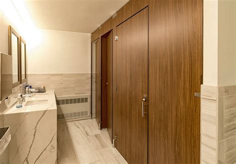 Wood Restroom Partitions