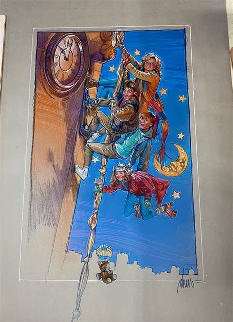 Drew Struzan Comp Art for Adventures in Babysitting