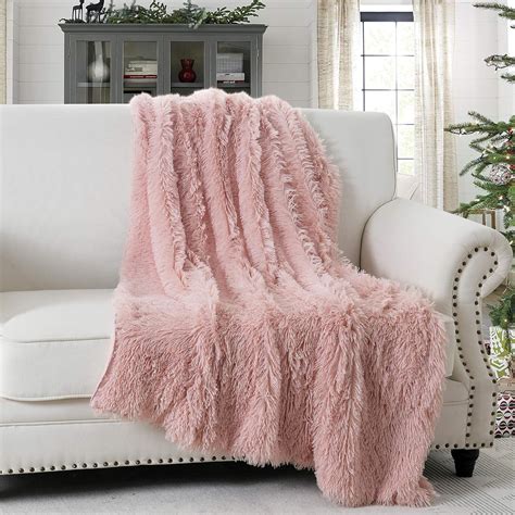 Light Pink Faux Fur Blanket at Leo Rey blog