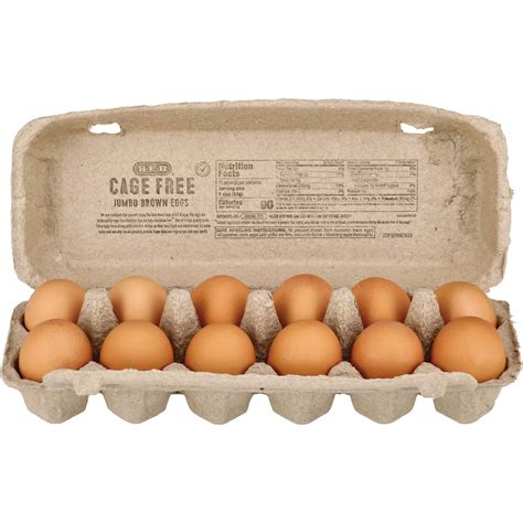 H-E-B Grade A Cage Free Jumbo Brown Eggs - Shop Eggs & egg substitutes ...
