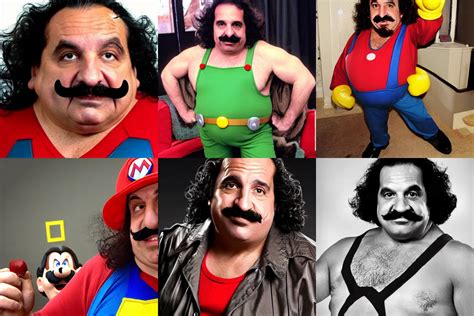 Ron Jeremy as super mario | Stable Diffusion