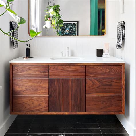Modern Floating Wood Vanity / Single Sink - What WE Make