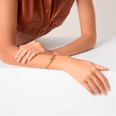 Браслет Cartier Juste un Clou Classic Yellow Gold & Diamonds (SIZE 15 ...