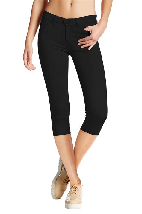 Hybrid and Company Women's Hyper Stretch Denim Capri Jeans - Walmart.com