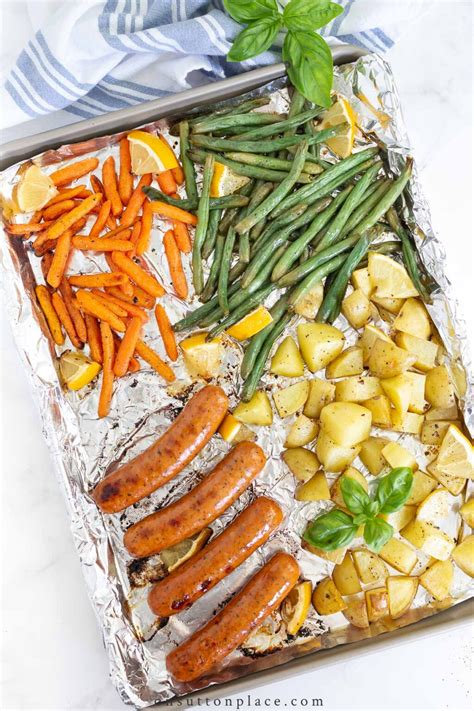 Apple Chicken Sausage Sheet Pan Recipe - On Sutton Place