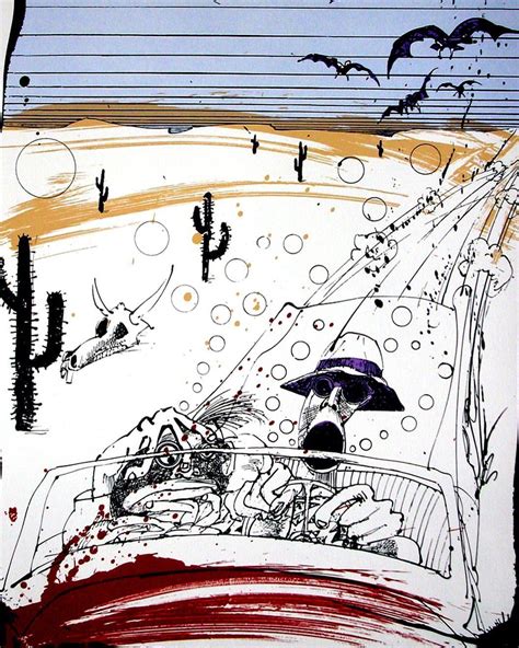 Ralph Steadman’s Fear & Loathing art Circ 1973 : r/ArtHistory