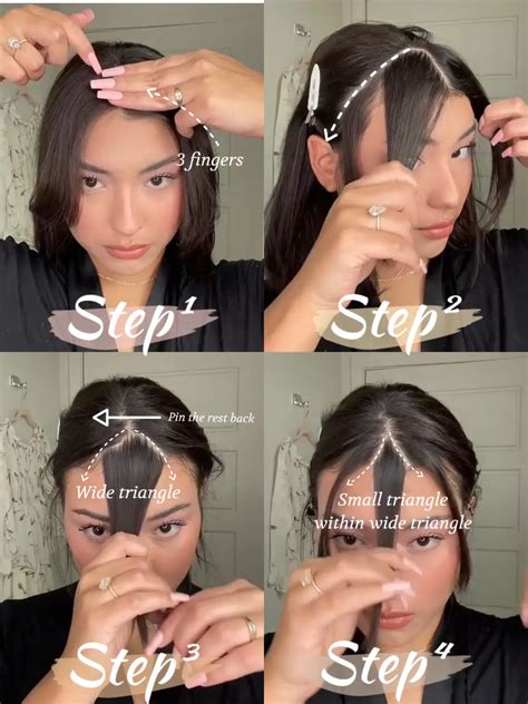 How to Cut Curtain Bangs ️ | Gallery posted by Katelynn 💗 | Lemon8