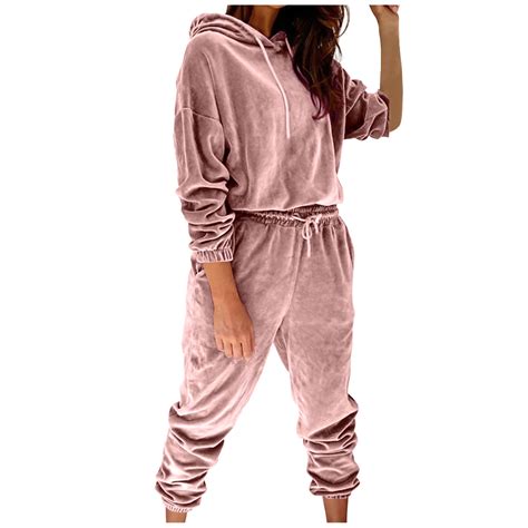 BBabaCats Velour Tracksuit for Women, Women's Two Piece Outfits Loose ...