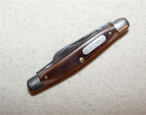 Original Vintage 1960s Schrade Old timer 3 Blade Folding Pocket Knife ...