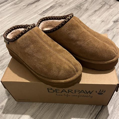 Bear Paw Tazz Slippers 🐾Martis Hickory 🐾Size 10W... - Depop
