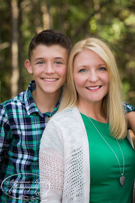 Moms and teenage sons can be tough to pose, but this is a great relaxed ...