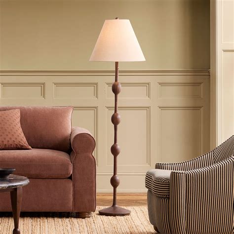 Pierce & Ward Ribbed Wood Floor Lamp (58") | West Elm | Floor lamp ...