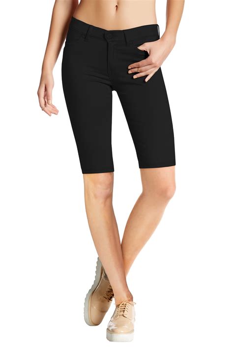 Womens Perfectly Shaping Hyper Stretch Bermuda Shorts - Walmart.com
