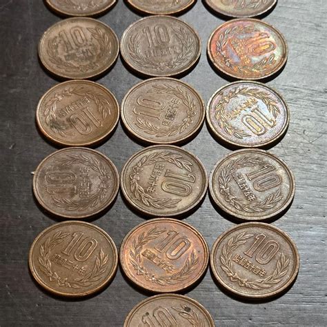 ***SIXTEEN*** Vintage Japanese 10 Yen Coins - ALL IN GREAT CONDITION ...