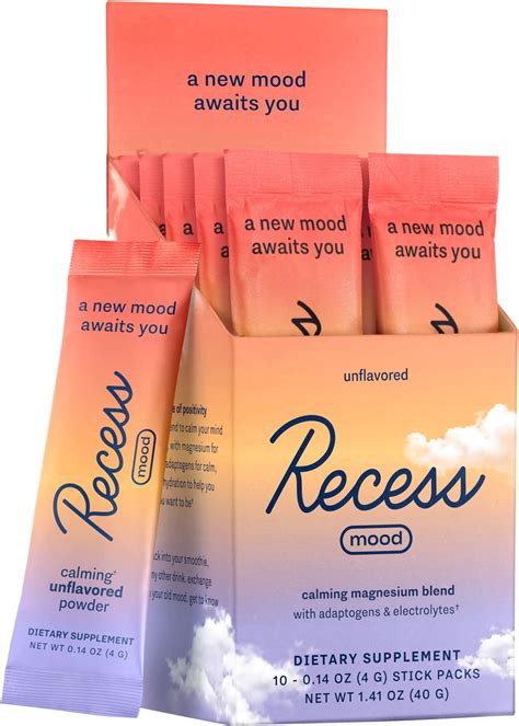 Amazon.com: Recess Mood Magnesium Supplement Drink Calming Beverage, 12 Ounce, Pack of 12 ...
