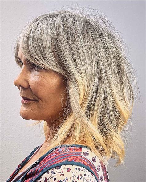 24 Modern Medium Shaggy Hairstyles Women Over 60 Can Pull Off