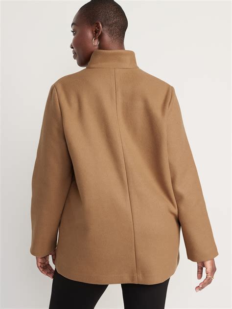 Soft-Brushed Button-Front Car Coat for Women | Old Navy