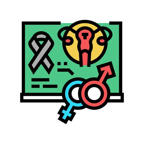 ilustración de vector de icono de color de educación sexual escolar ...