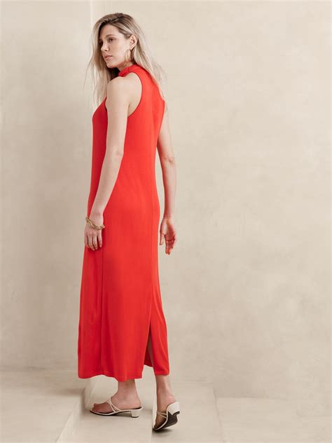 Banana Republic Draped Jersey Maxi Dress International Shipping