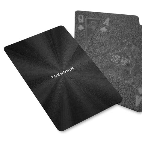 Black Sunburst Waterproof Playing Cards | In stock! | Trendhim
