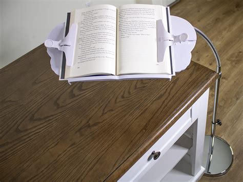 Book Holder Floor Stand, 360 Degree Rotating Angle, Hands-Free Mounted ...