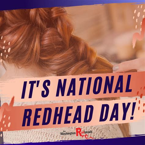 National Redhead Day | National redhead day, Redhead day, Redheads