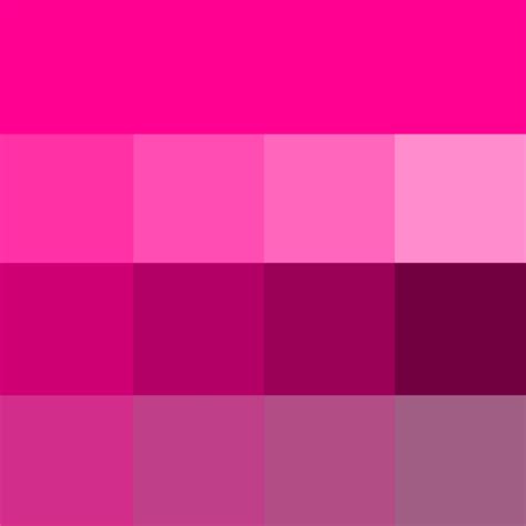 Magenta Hue, Tint and Shade | Purple colour shades, Pantone color ...