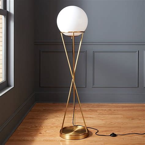 CB2 Solis Glass Globe Floor Lamp - AptDeco