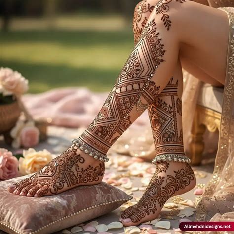 Leg Mehndi Design - 450+ Beautiful Patterns for Every Occasion 2025