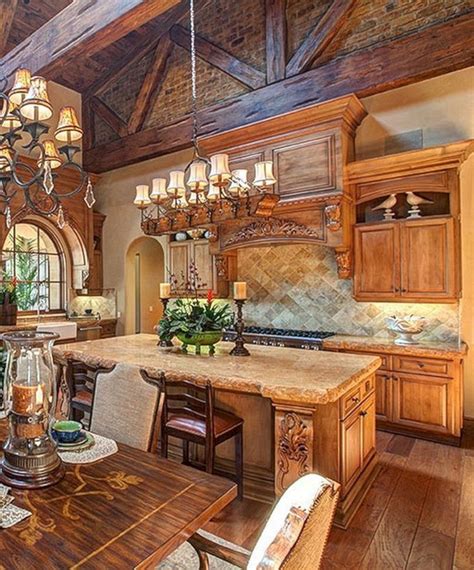 Tuscan Style Kitchens Fireplaces
