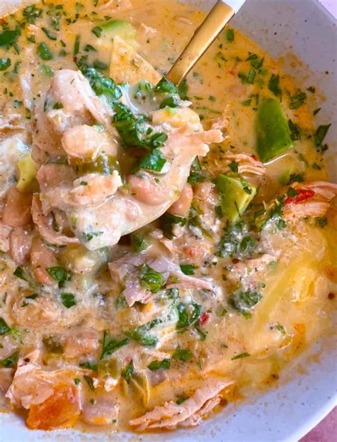 Easy Creamy White Chicken Chili Recipe - The Bite with Jackie