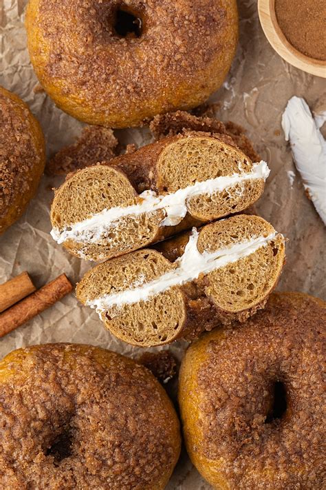 Sourdough Discard Pumpkin Bagels - Sourdough Surprises
