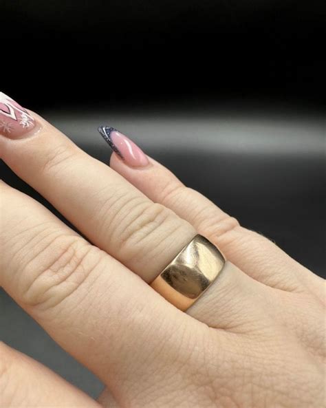 wide wedding ring 9mm | Кольца, Украшения