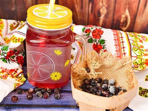 Компот из замороженной черной смородины — рецепт с фото пошагово