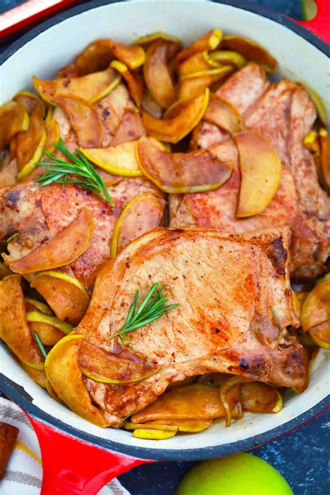 Cinnamon Apple Pork Chops Recipe - 30 minutes meals