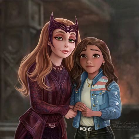 Scarlet Witch and America Chavez by daekazu on DeviantArt
