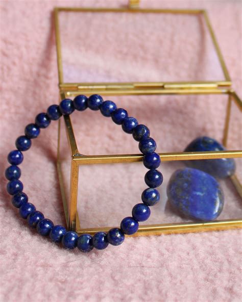 Lapis Lazuli armband 6 mm – Lola, Moon and Stars