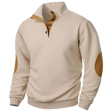 Bazeneo Golf Jumpers for Men Chino Collared Neck Sweatshirts Solid ...