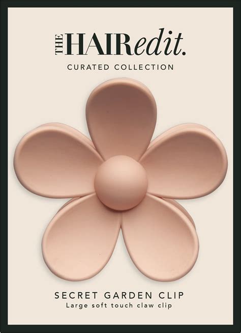 Amazon.com : The Hair Edit Secret Garden Clip - Large Flower Claw Clip ...