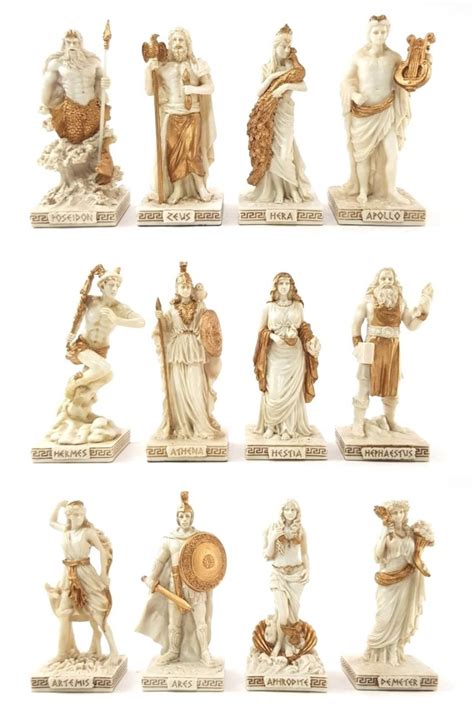 Greek Gods Statue Figurine.12 Twelve Olypmpians - Etsy
