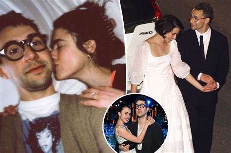 Margaret Qualley wears ballet flats and billowing veil to wed Jack Antonoff