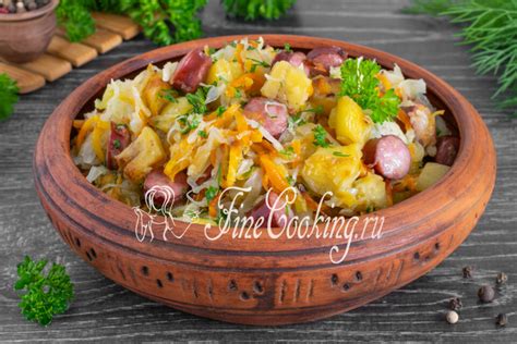 Тушеная капуста с колбасками и баклажанами на сковороде пошаговый рецепт