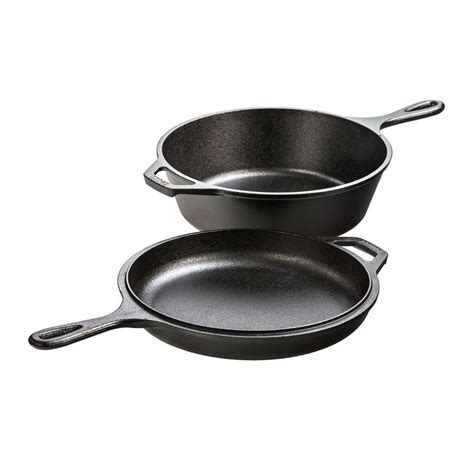 Lodge 2-in-1 Cast Iron Combo Cooker - Dutch Oven and Skillet / Lid ...