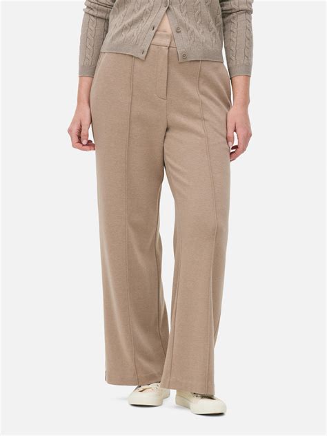 Women's Oatmeal Tailored Straight Leg Pants | Primark