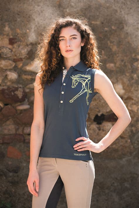 Horseware Ladies Sleeveless Flamboro Polo Shirt This classic polo is ...
