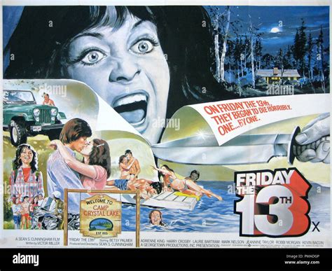 "Friday the 13th" - UK Poster 1980 Warner Bros File Reference # 32509 ...