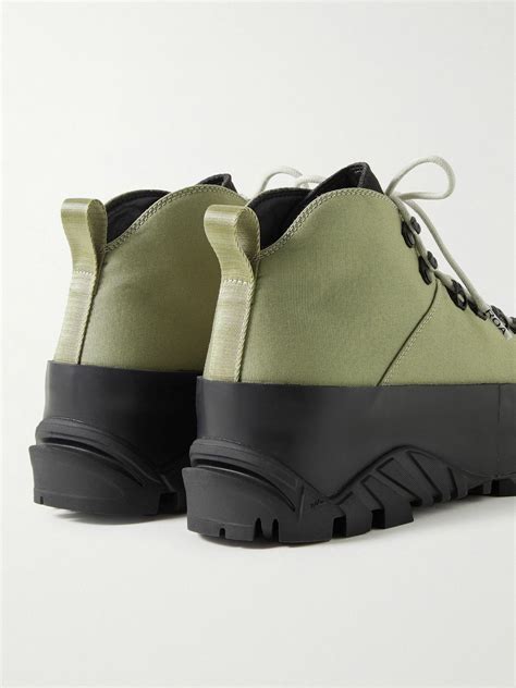 ROA - CVO Rubber-Trimmed Canvas Hiking Boots - Green ROA